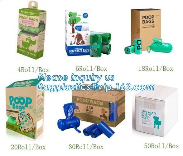 High Quality Eco-friendly Degradable Fashion With Printing Doggy Pet Dog Waste Poop Bags, Eco friendly pet dog waste poo