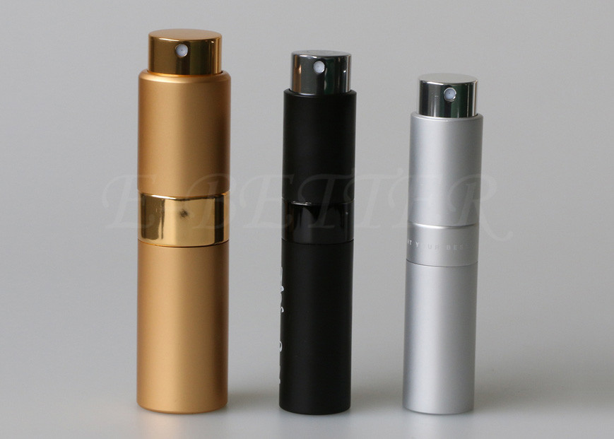 Scent Twist And Spritz Atomiser Small Size Glass Vial Aluminum Case