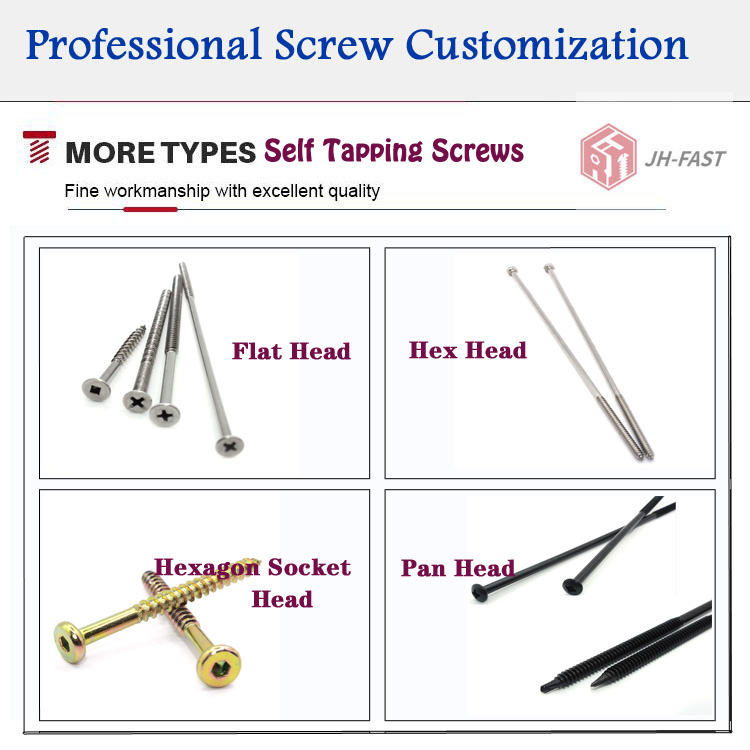 Metric Measurement System Hexagon Socket Flat Framing Head Furniture Screw