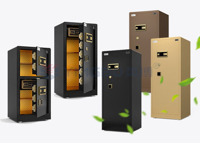 Intelligent Dual Alarm Large Fingerprint Lock Safe Box 120kg For Security YB/RS-150