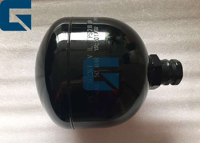 Small Black Volv-o Accumulator , L120F Volv-o Loader Parts With Max 30MPA VOE17258313