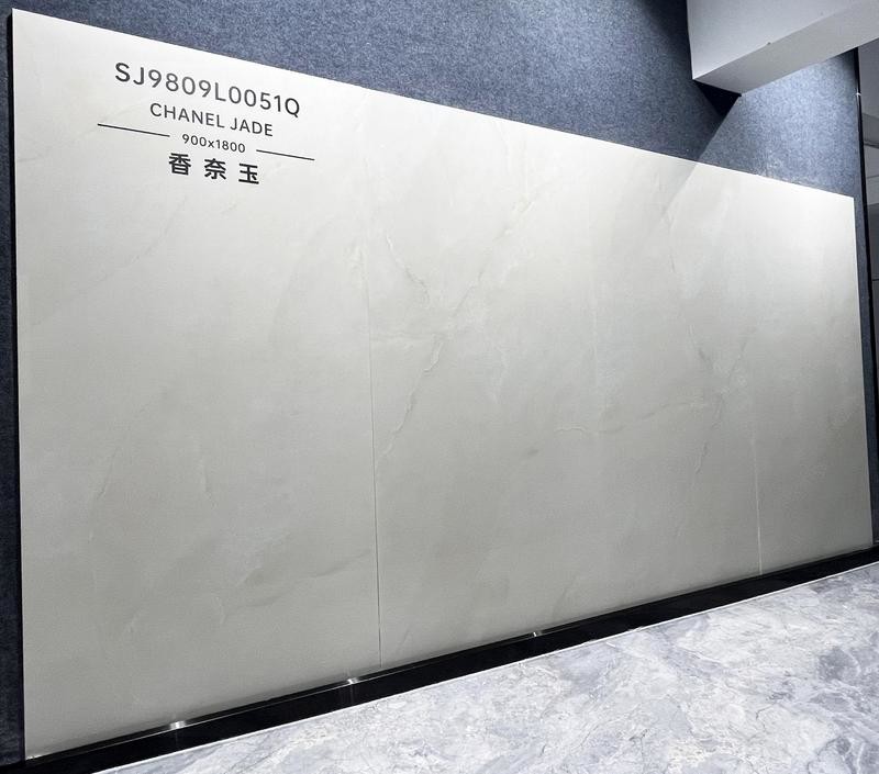 Water-Proof Acid-Resistance 900x1800x9mm Inside Wall And Floor Porcelain Glazed Polished Tile For Living Room Non-Slip Beige