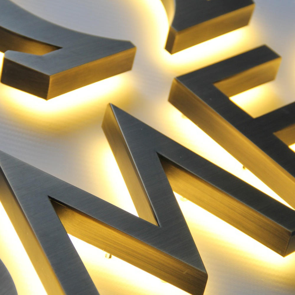 Commercial Logo Led Advertising Letters Signage 3d Letters Lighting Light