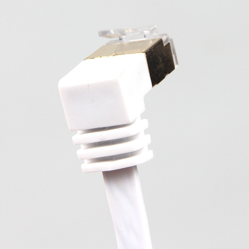 OEM Cat6 Flat Patch Cable Durable 90 Degree To 270 Degree Angle