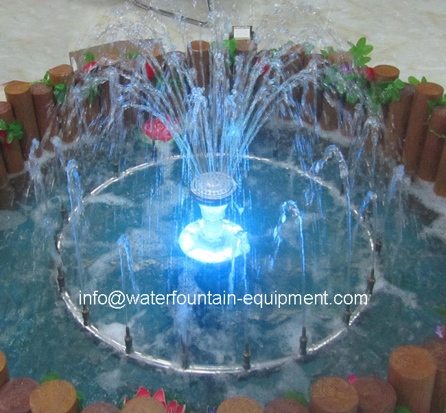 Middle Hole Underwater Fountain Lights Coated Plastic With Transformer