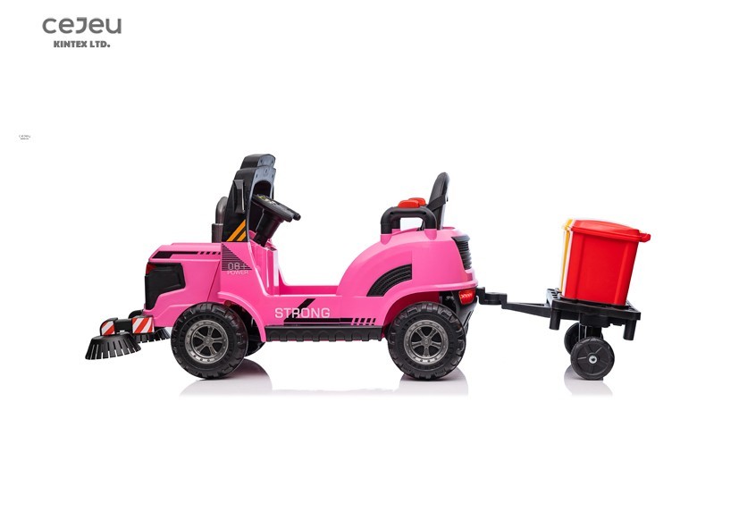 Children's engineering car toy car. cleaning trolley trash can/Cleaning plate rotated button