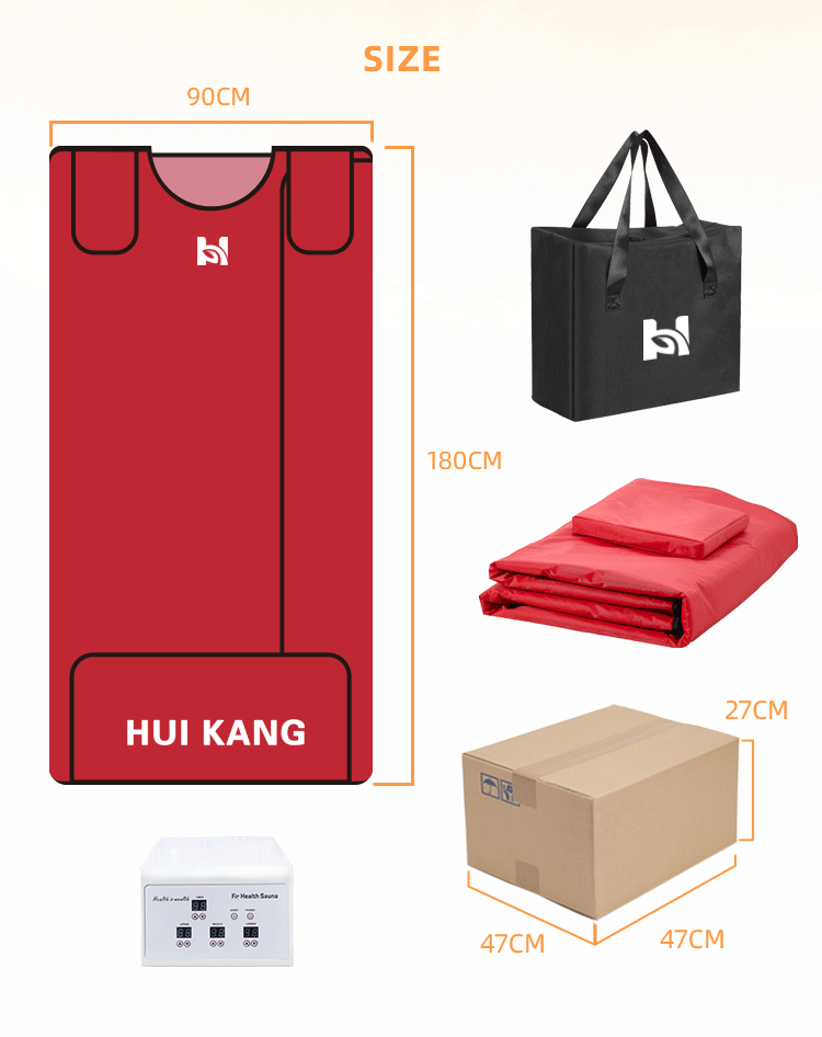 Jade Tourmaline Stone Far Infrared Sauna Blanket Body Bag 110V Customised