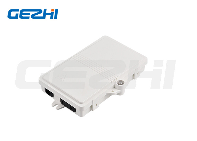 4 Fiber Splicing Fiber Optic Termination Box 2 Core ABS PC Plastic Flame Retardant