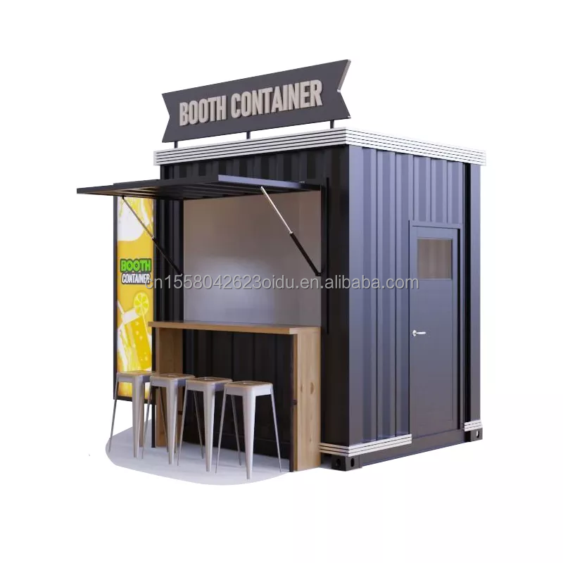 20ft or 40ft Combination Container Room Customizable Color for Sales Booth Coffee Shop Guard Room Office Bar