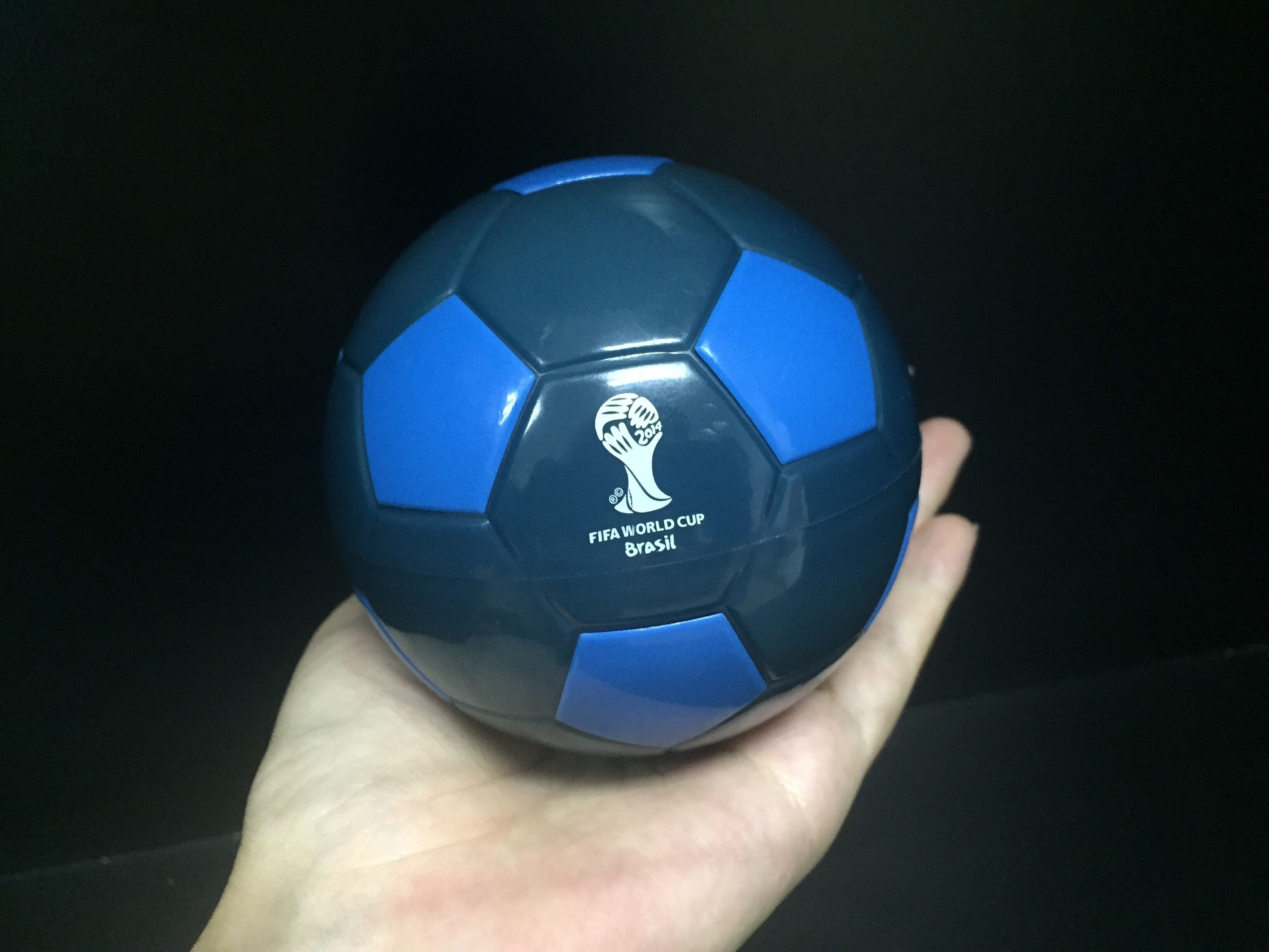 Blue Brazil World Cup football Plastic Toy Figures for Promotion made of ABS