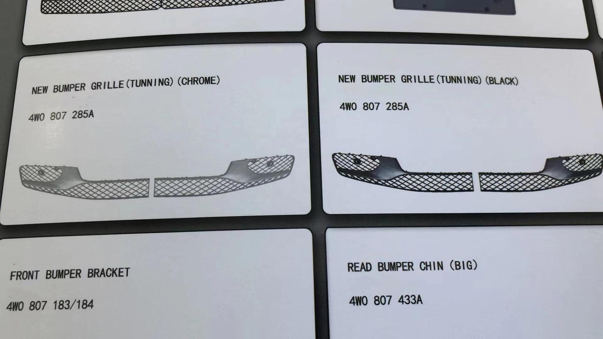 Flying Spur Zg2 Auto Parts Grille ABS OEM 4W0807647E 4W0807647G For Bentley 2013-2019