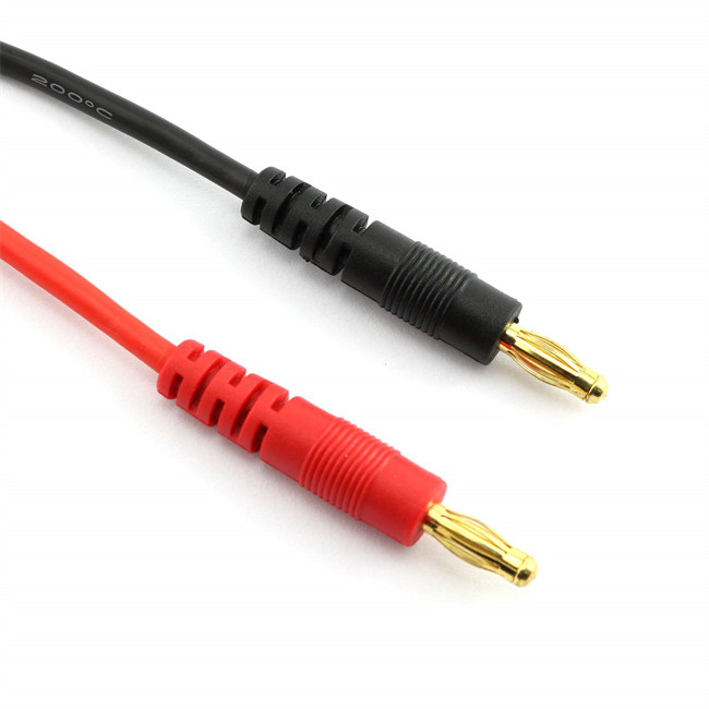 14AWG Silicone EC3 RC Charger Cable Multipurpose Red Black Color