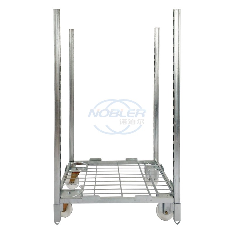 3 Shelves Danish Trolley Wire Mesh Greenhouse Transport Cart Flower Trolley