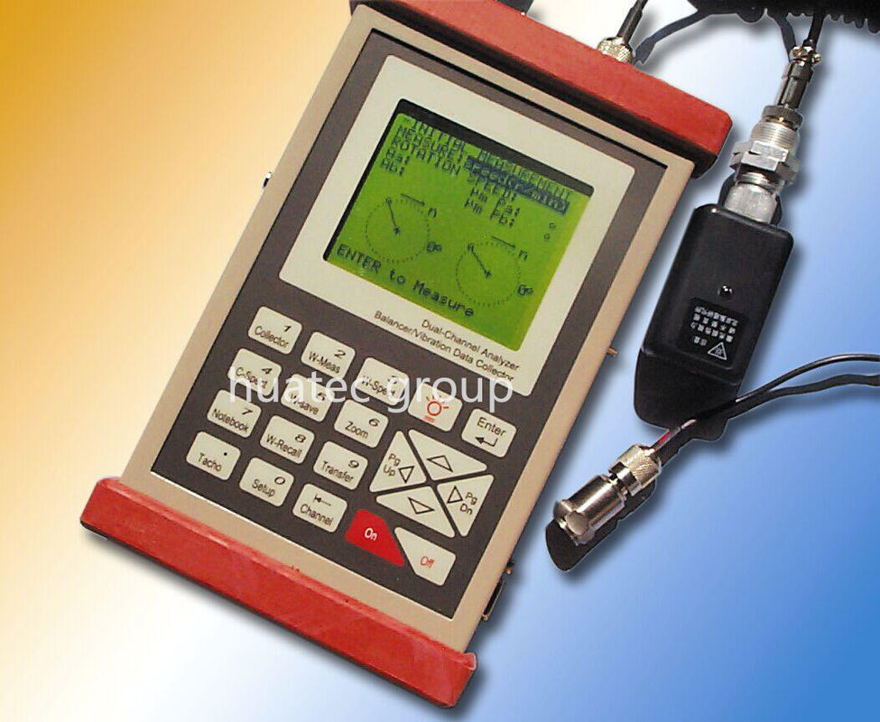 180 - 24000r / Min Non Destructive Testing Equipment Vibration Meter 2 Channel Portable Vibration Monitor