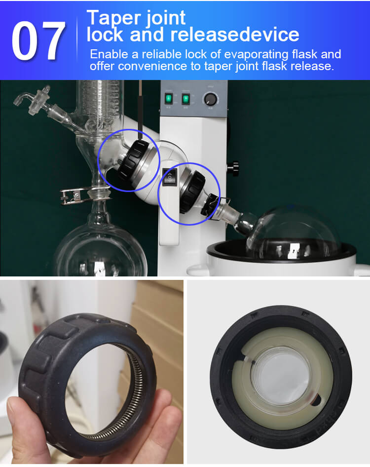 5L rotary evaporator PTFE sealing