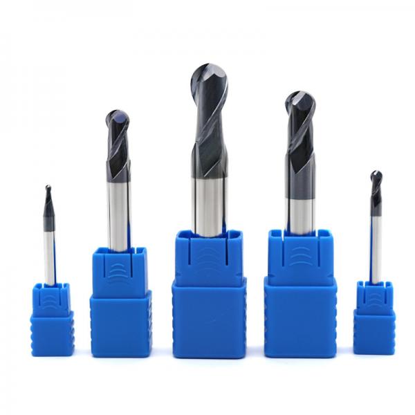 Quality HRC50 Tungsten Carbide Ball Nose End Mill Cutting Tools For Steel for sale