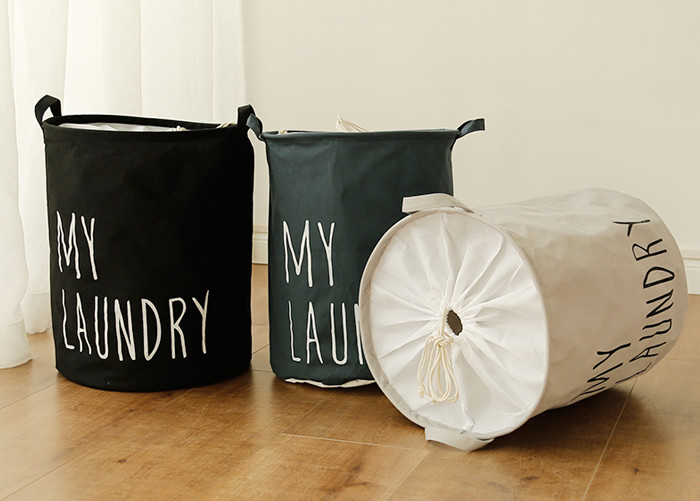 Foldable washing laundry clothes basket toy storage bag large box customizable colors my laundry blue grey black