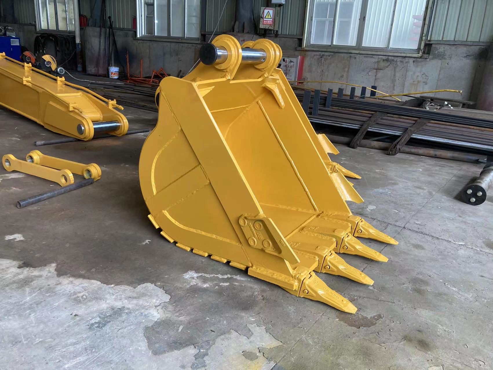 Custom Long Reach Boom Arm for Excavator , Excavator Attachments Long Reach Arm