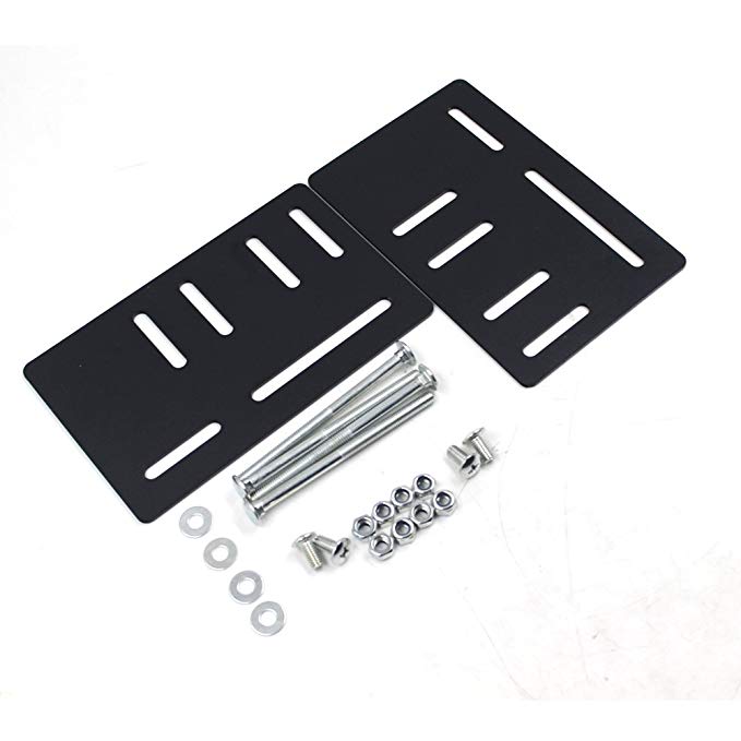 Metal Bed Frame Headboard Attachment Kit Adjustable Bed Frame Brackets Adapter 0.2kg Black