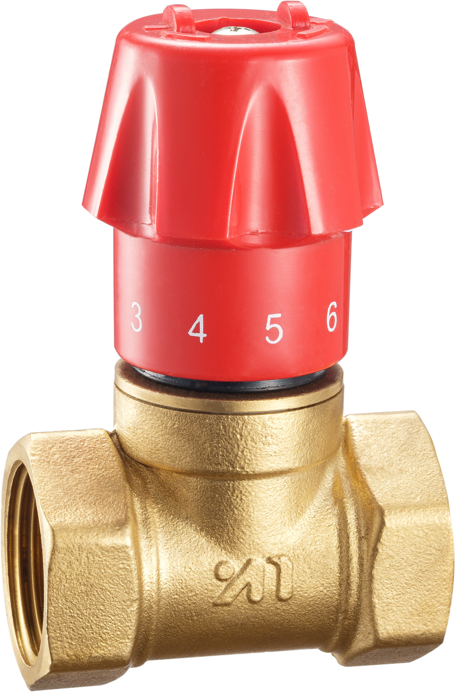 3202 Adjustable Brass Stop Valve Sizes DN15 DN20 DN25 DN32 with Direct Reading Handwheel