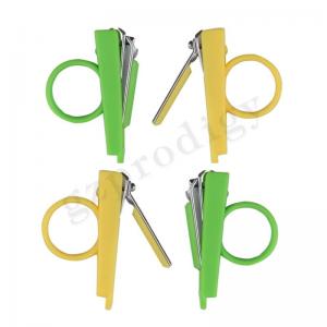 China Professional Baby Nail Clippers Green Color Steel Fashion Nail Part Cutter Health Care Kit on sale