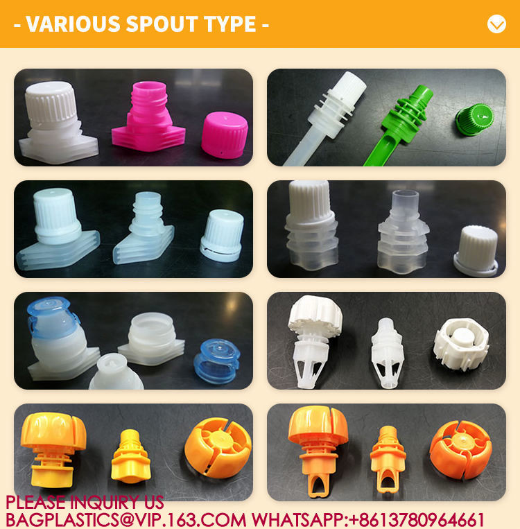 Manufacture Custom Print Liquid Pouches Fruit Juice Jelly Bag Drink Cute Baby Spout Pouch