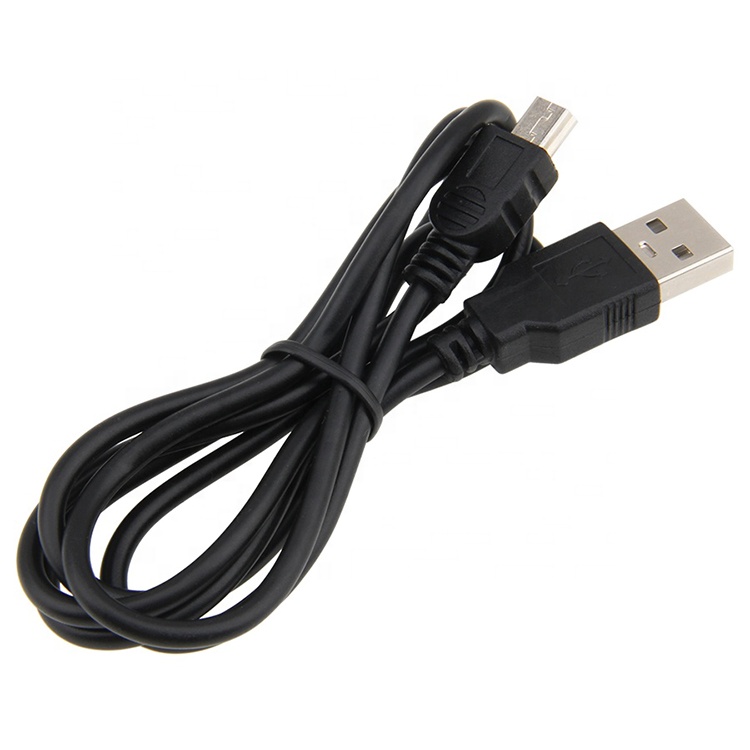 Custom Shied Mini B 5 PIN USB 2.0 Charger Data Cable For PS3 controller camera