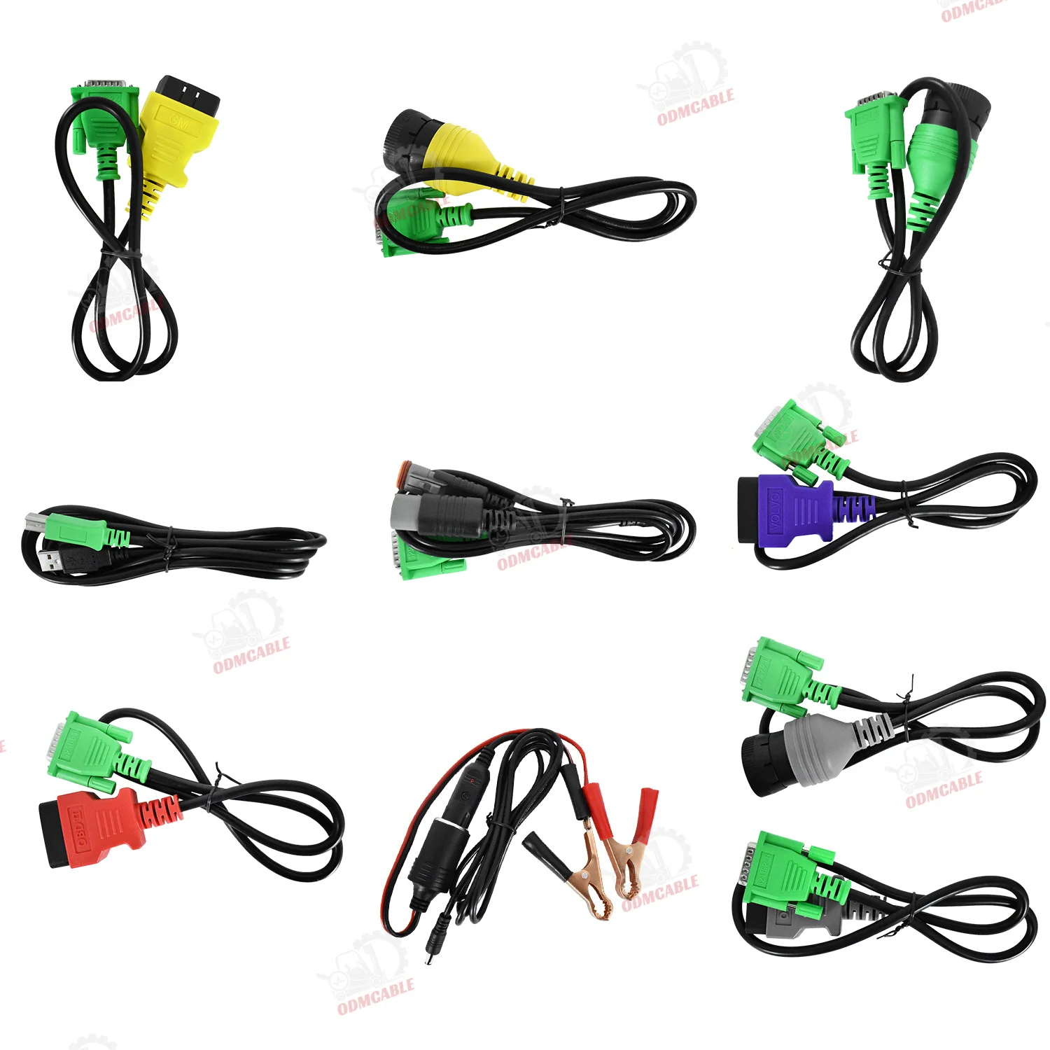 Professional Diagnostic Tool 2024V3 Heavy Duty Truck Scanner DLA+ 2.0 Adapter Kit
