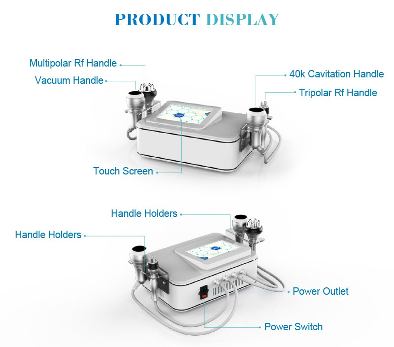 new model medical body slimming ultrasonic liposuction RF cavitation machine with radio frequency