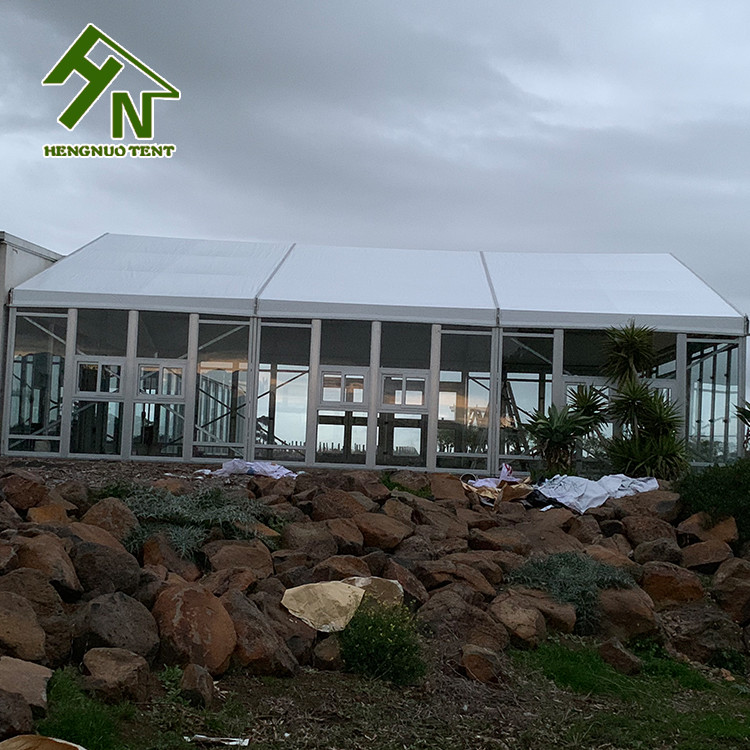 Australia 10x15m 100-150 Person Glass Marquee Tent Side Walls Included