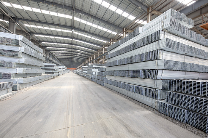 Hot Dip Galvanized Steel Square Tubing Bared / Oiled / Painting Surface Finish