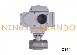 China 1'' 2 Way Stainless Steel Ball Valve With Electric Actuator 24V 220V on sale