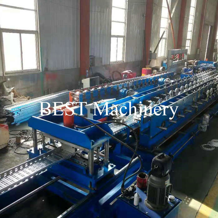 Cable Tray & Cover In One Steel Cold Roll Forming Machine Automatic Change Size