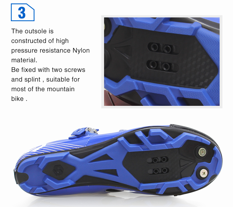 Outdoor Mens SPD Cycling Shoes , Cycling Sneakers Mens Good Shock Absorption