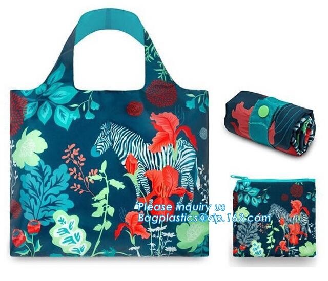 Promotion Custom Eco Friendly Sublimation Polyester Folding Shopping Bag,Promotional Sports Gym Sack Polyester Drawstrin