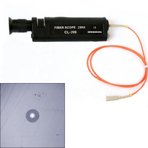 Lightweight Fiber Optic Microscope White LED Light Source Two Minutes Delayed On / Off Switch