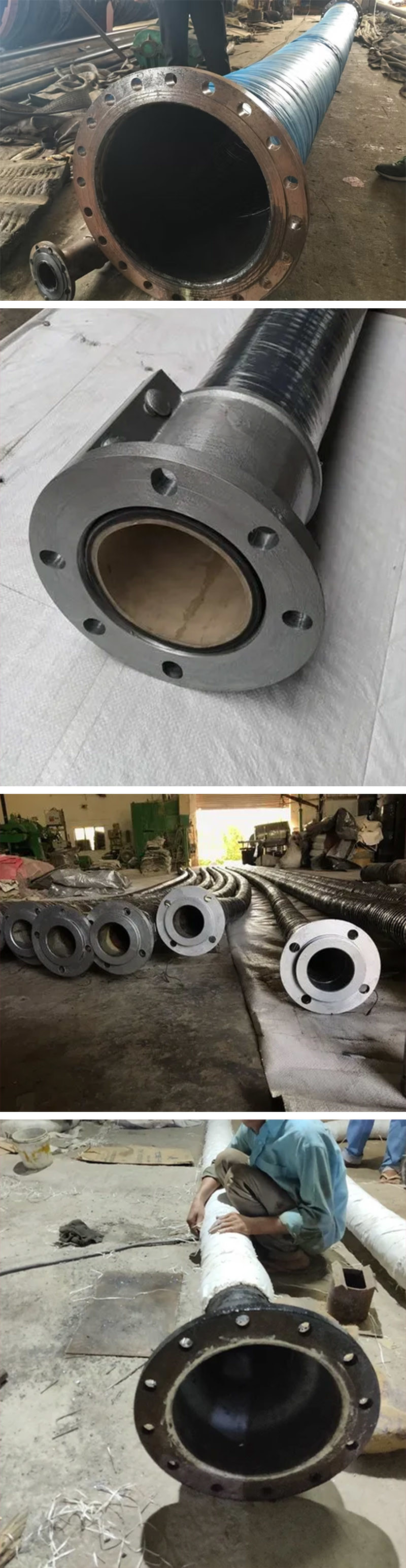 Heavy Duty Rubber Mining Hose Sizes Up To 10'' Tough Flexible Reliable