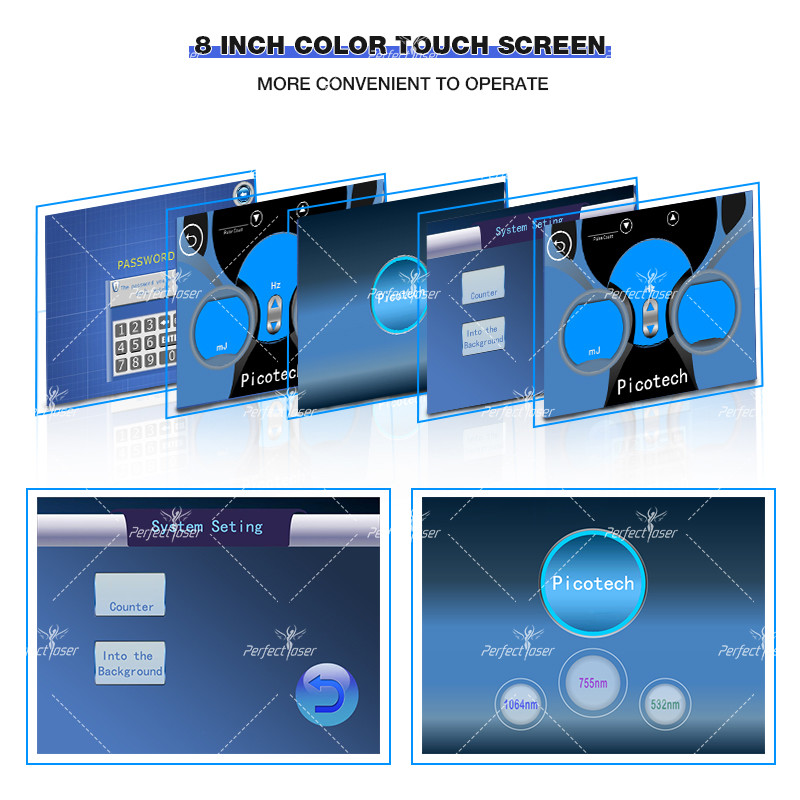 Colorful Tattoo Pigmentation Removal Machine With 15.6-Inch Touchable Screen