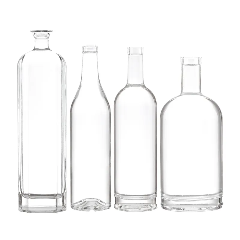 Custom Color 750ml Glass Bottle For Glass Products Spirit Liquor Gin Vodka