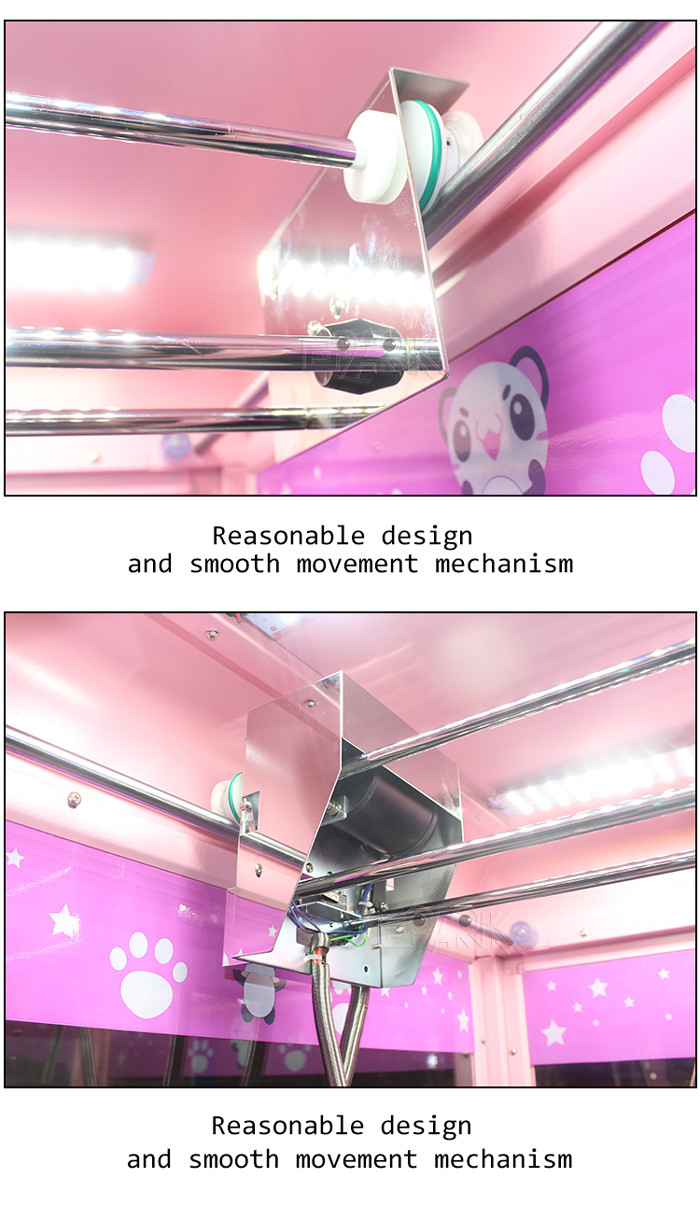 Indoor Game Center Mini Cube Crane Claw Machine Plush Toy Equipment