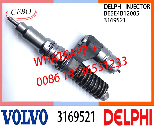 VOL 3169521 BEBE4B12005 Fuel engine Diesel Injector 3169521 BEBE4B12005 A3 for VOL D12 3039 US2000 SPEC 345/385/425