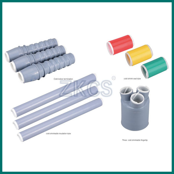 Three core Cold shrink indoor terminal kits covers voltages from 11KV to 24KV