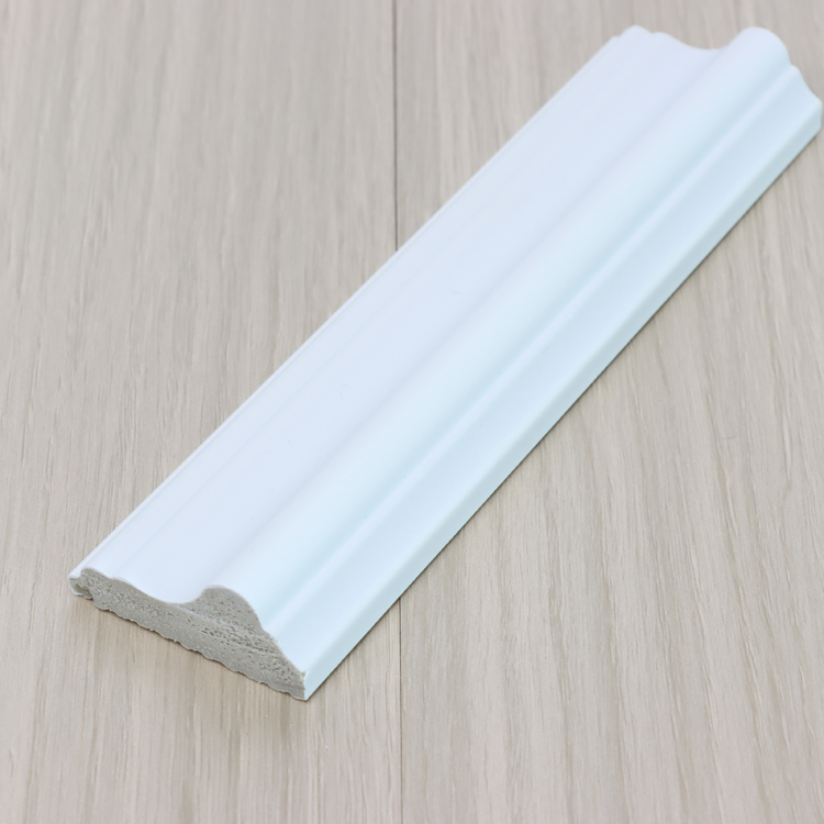 White Primed Ps Skirting Board Moulding Polystyrene For House