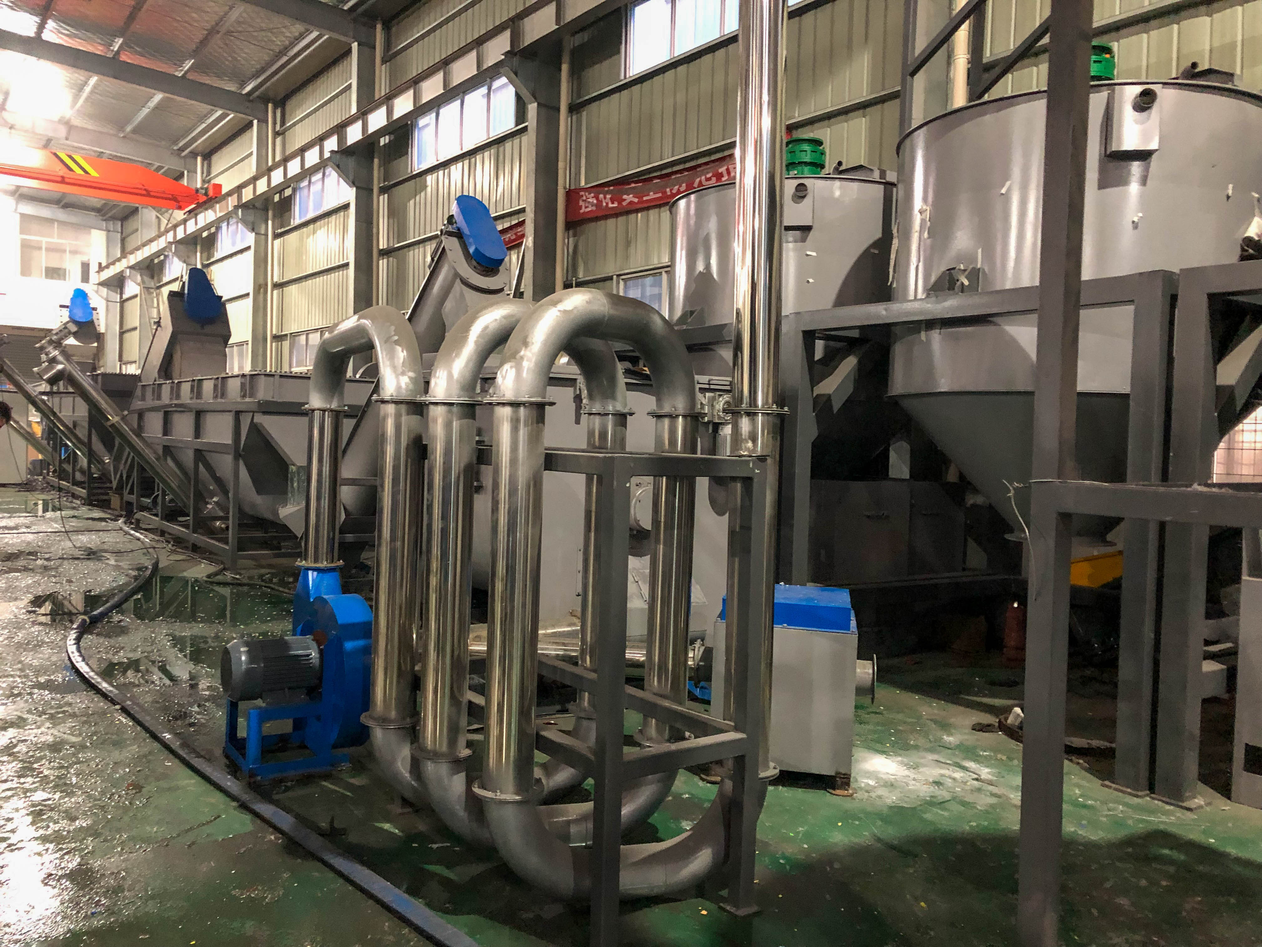 HDPE Mulching Plastic Film Recycling Machine Semi Automatic Film Granulator