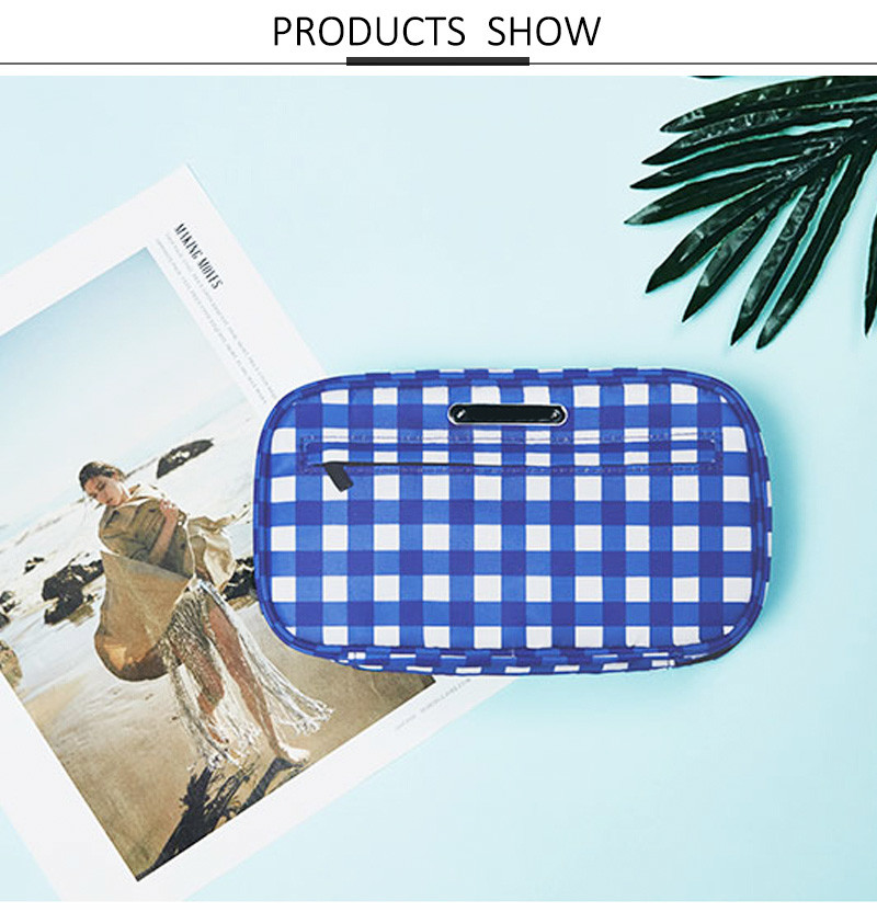 Logo Foldable Protable Travel Eco Toiletry Cosmetic Bag Waterproof