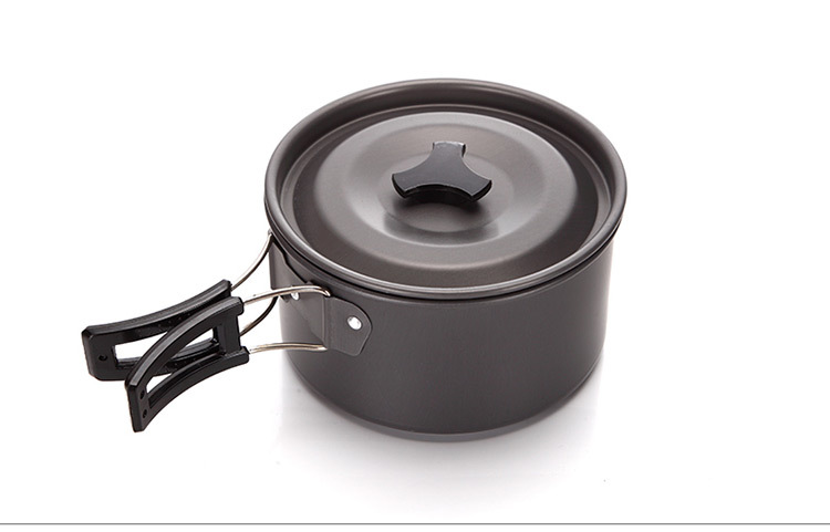 Modern Design Style Picnic Camping Cooking Set With Aluminum Handle