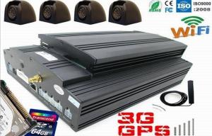 Buy cheap Car / Bus / Truck 4CH real time HDD 3G Mobile DVR with GPS WIFI &amp; G-sensor product