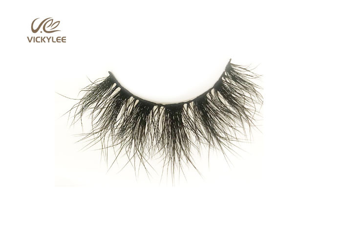 Curly Synthetic Fiber OEM Dramatic False Eyelashes