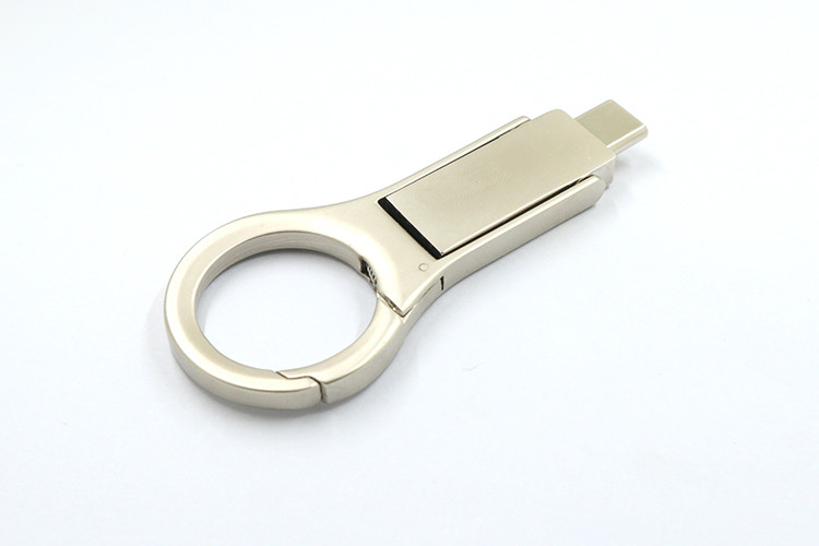 Silver Metal OTG USB Flash Drives 2.0 32GB 128GB Usb C Memory Sticks