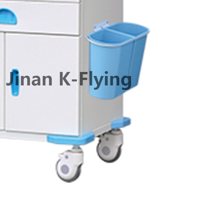 Mobile ABS Medical Furniture First-Aid Rescue Medical Trolley Cart